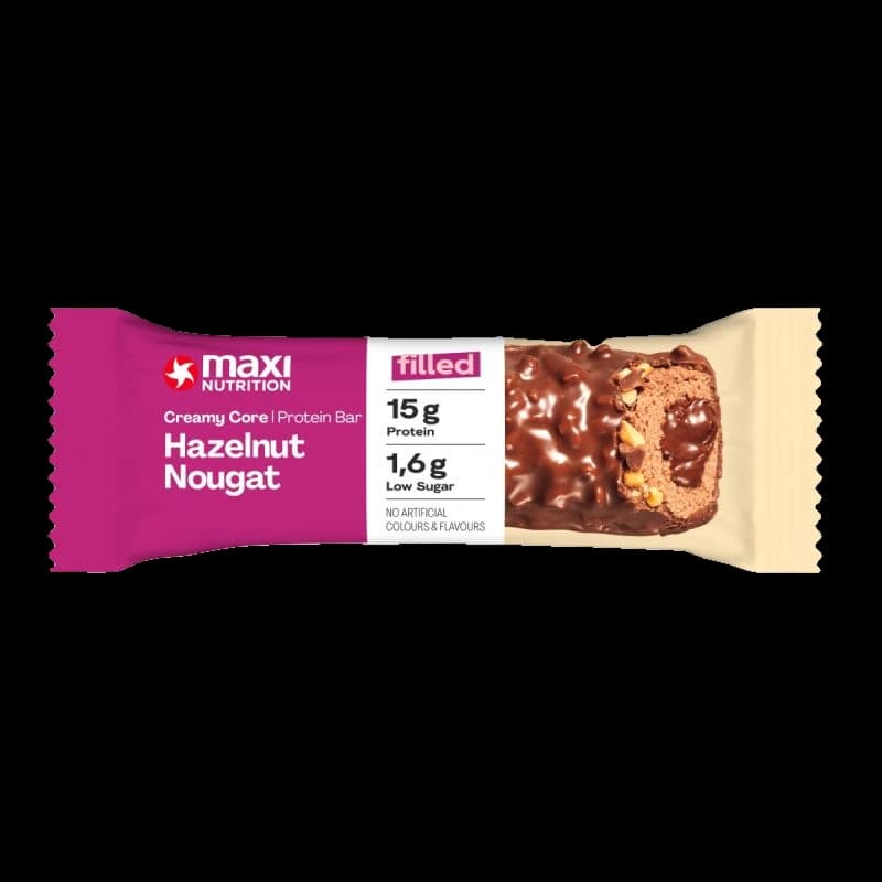 Baton Proteic Fără Zahăr Creamy Core Hazelnut Nougat Maxi Nutrition