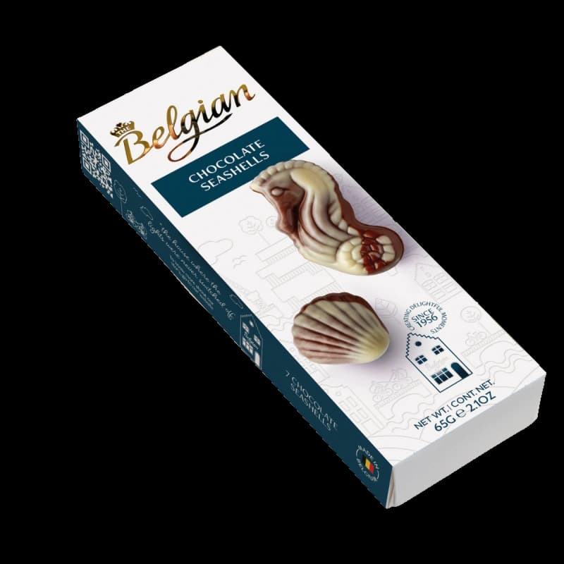 Bomboane de ciocolată The Belgian în formă de fructe de mare