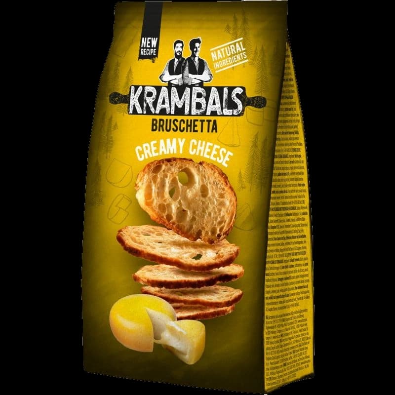 Bruschete cu aromă de cascaval Krambals