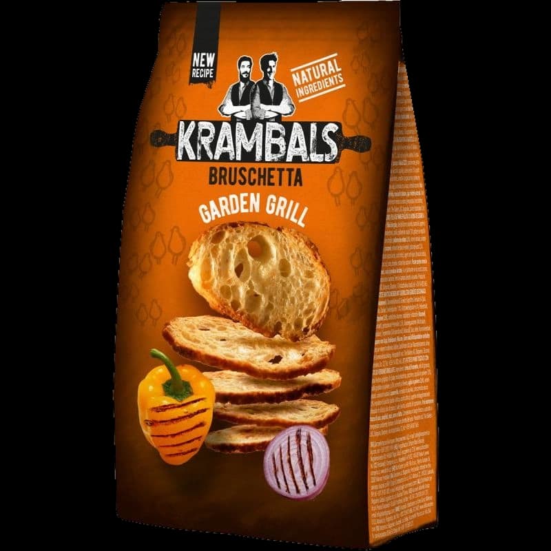 Bruschete cu aromă de legume la gratar Krambals