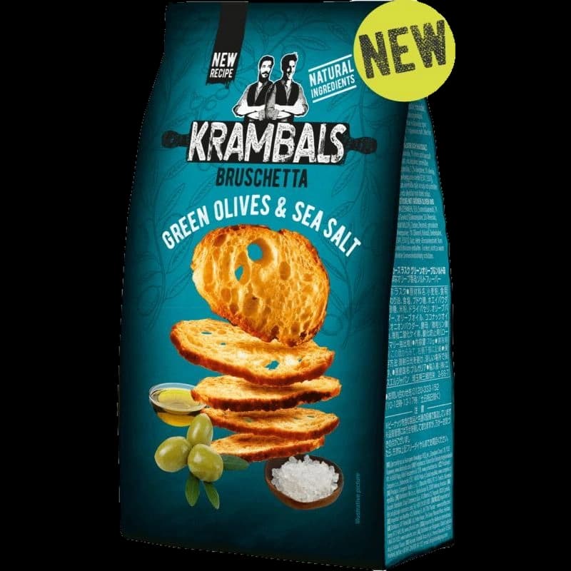 Bruschete cu sare si masline Krambals