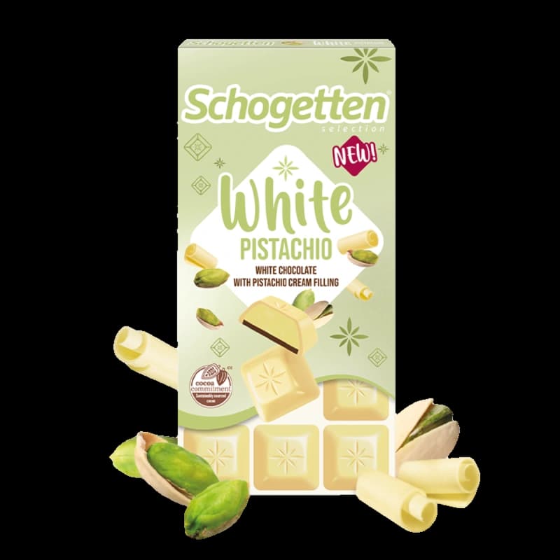New! Schogetten Blonde White Pistchio