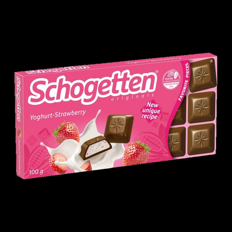 Ciocolata Schogetten cu iaurt si capsuni