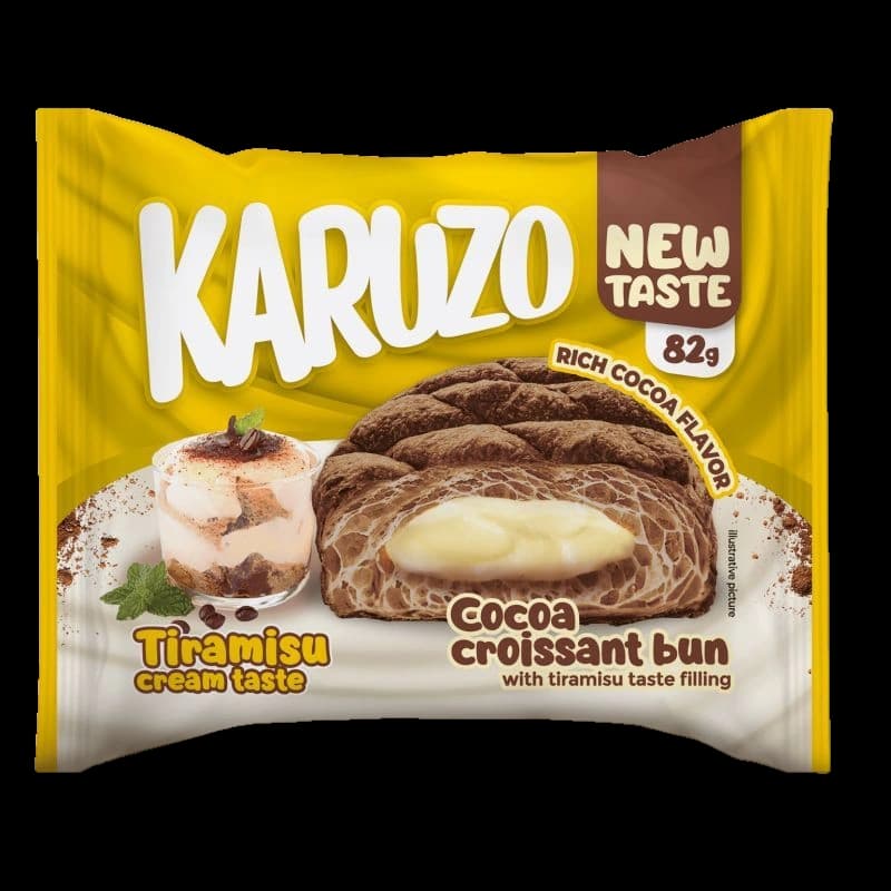 Croissant cu cacao si umplutura cu aromă de tiramisu Karuzo