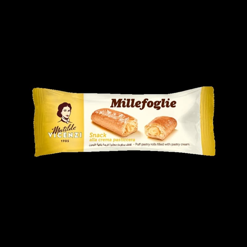 Gustare dulce Millefoglie crema de vanilie