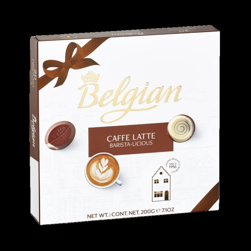 Bomboane de ciocolată cu aromă de caffe latte The Belgian