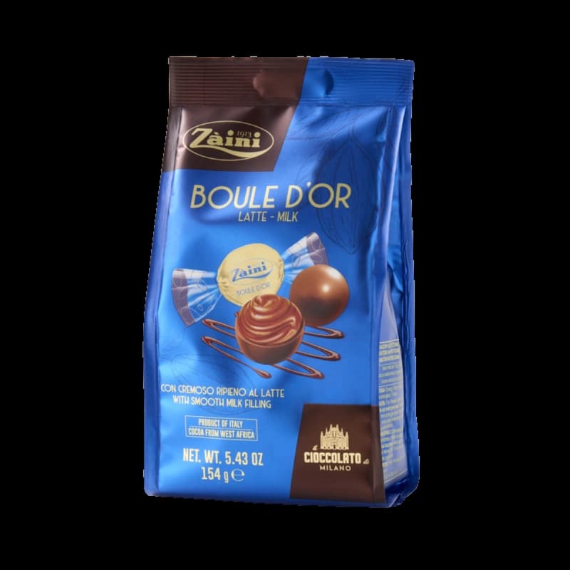 Bomboane cremoase de ciocolată cu lapte de pădure Boule d'Or Milk Zaini